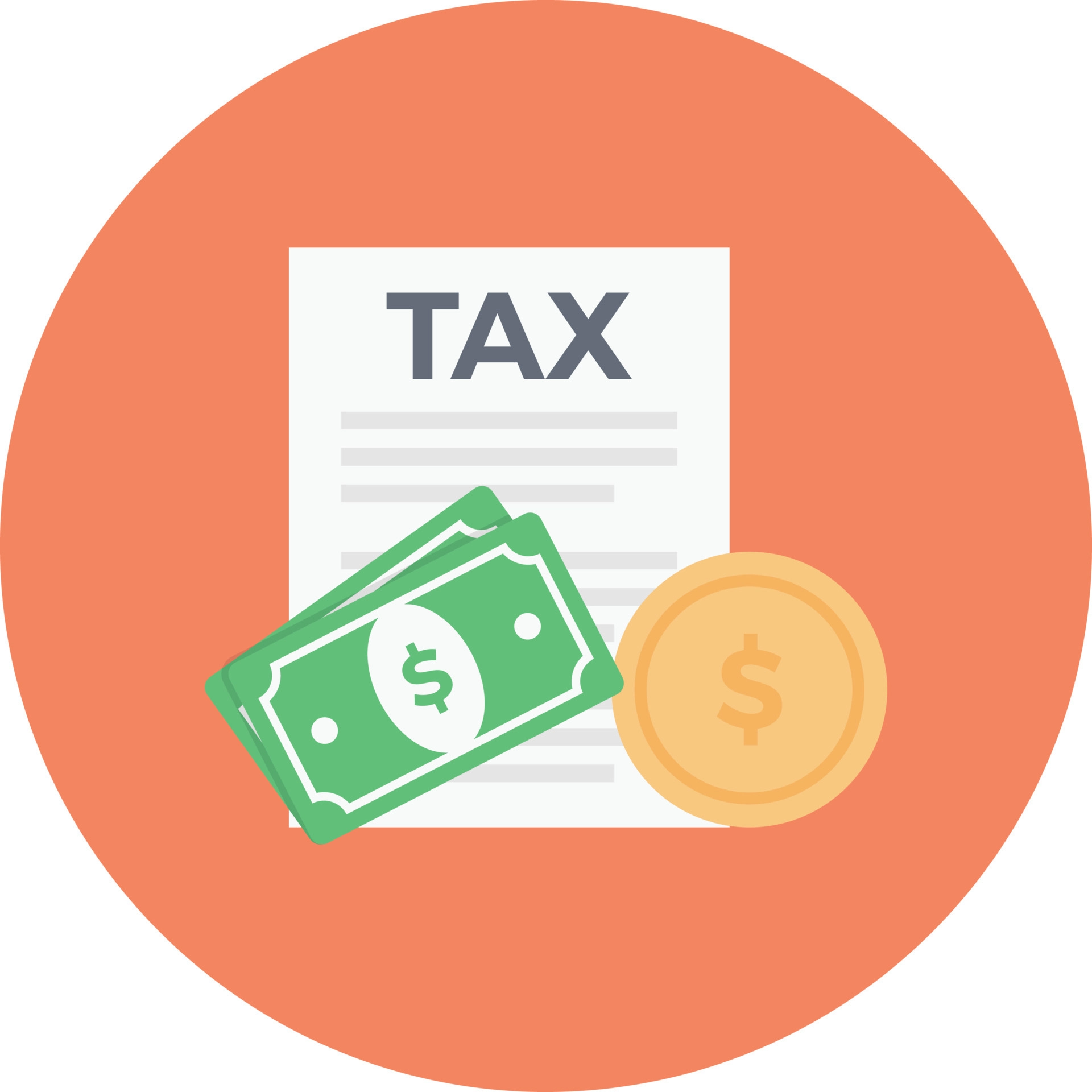 tax-payment-circle-flat-icon-vector